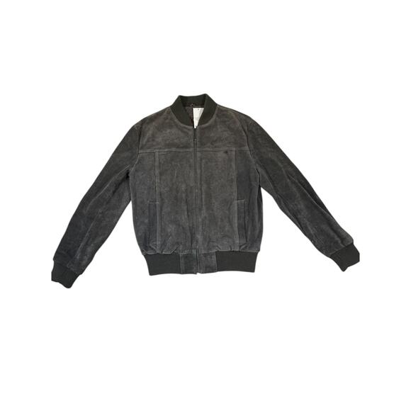 In Crowd Leather Bomber Jacket - Picture 1 of 4